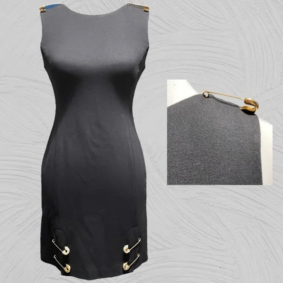 Juicy Couture | Dresses | Juicy Couture Black Safety Pin Dress Small |  Poshmark
